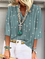 Plus size Casual Loosen Printed Tops
