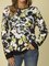 long sleeve floral sweatshirt