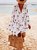 Bohemian holiday cotton floral dress