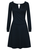 Solid Long Sleeve Casual Knitting Dress