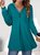 Cotton Blends Button Hooded Sweatshirt Long Sleeve  Casual Tops