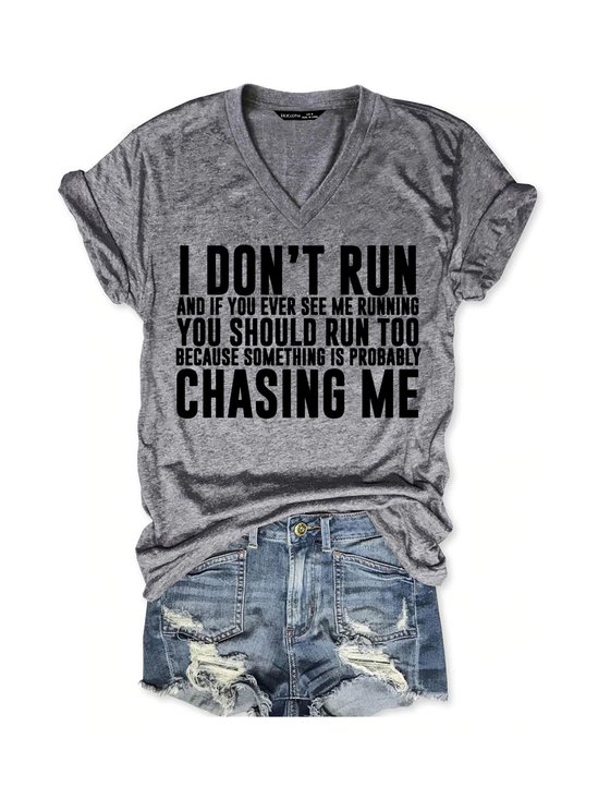 I Don't Run Women's Short Sleeve T-Shirt