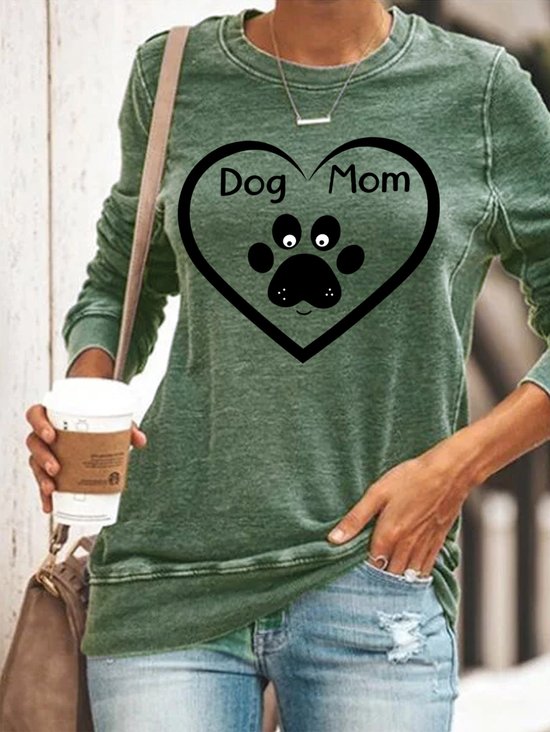 Dog Mom Heart Women's Sweatshirt
