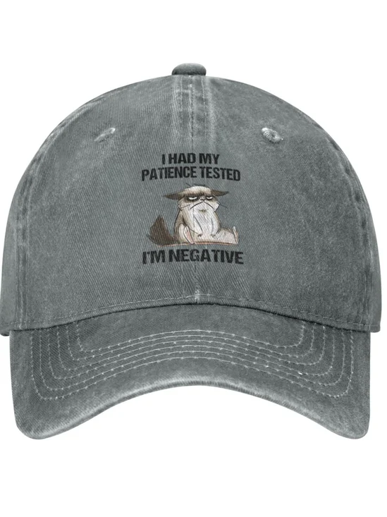 I Had My Patience Tested Animals Graphic Adjustable Hat