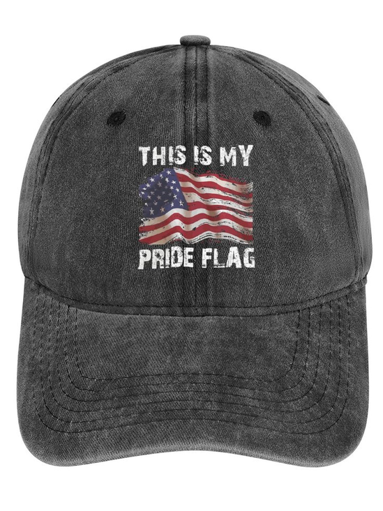 Men's /Women's Funny This Is My Pride Flag Graphic Printing  Denim Hat