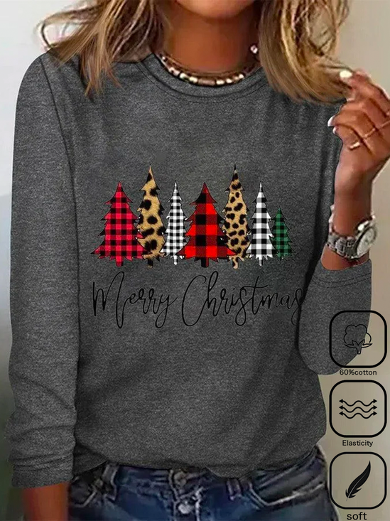 Christmas Casual Crew Neck T-Shirt