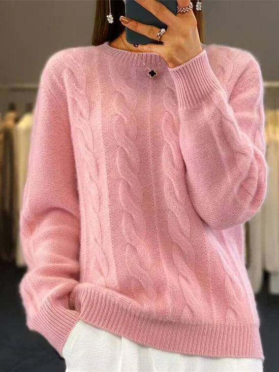 Loose Casual Crew Neck Sweater