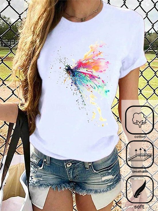 Dragonfly Loose Casual T-Shirt
