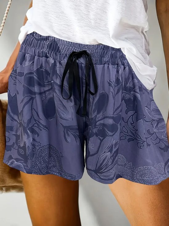 Loose Ethnic Casual Shorts