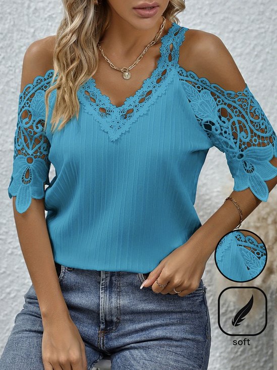 Lace Loose Casual Shirt