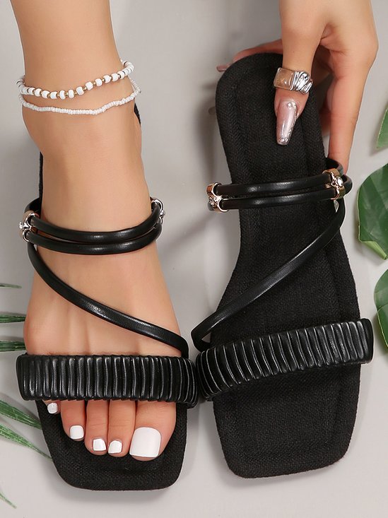 Summer Casual Leather Sandal