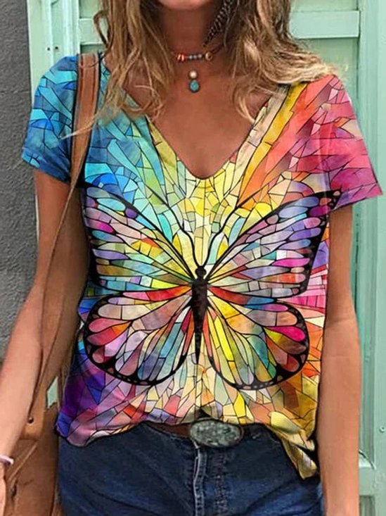 Butterfly Casual Loose T-Shirt