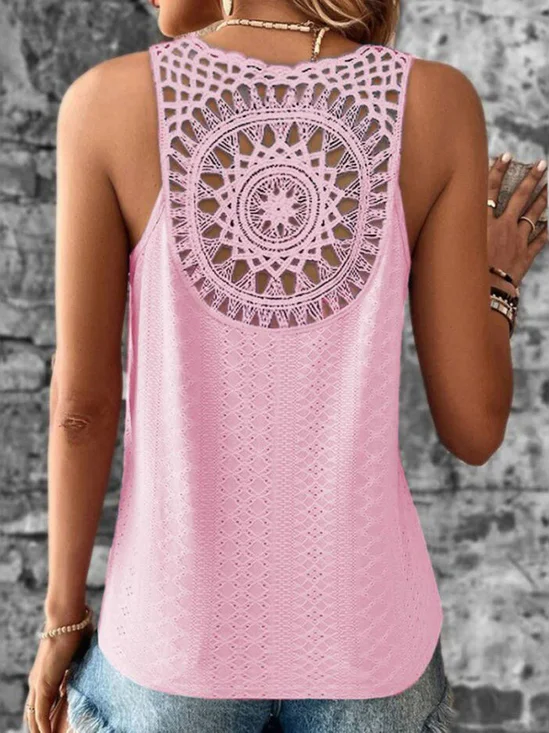 V Neck Loose Casual Tank Top