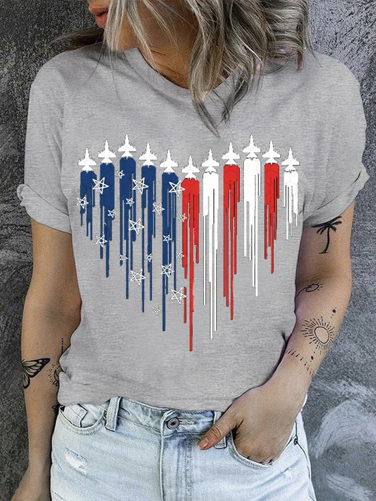 American flag love fighter 4th of july T-Shirt