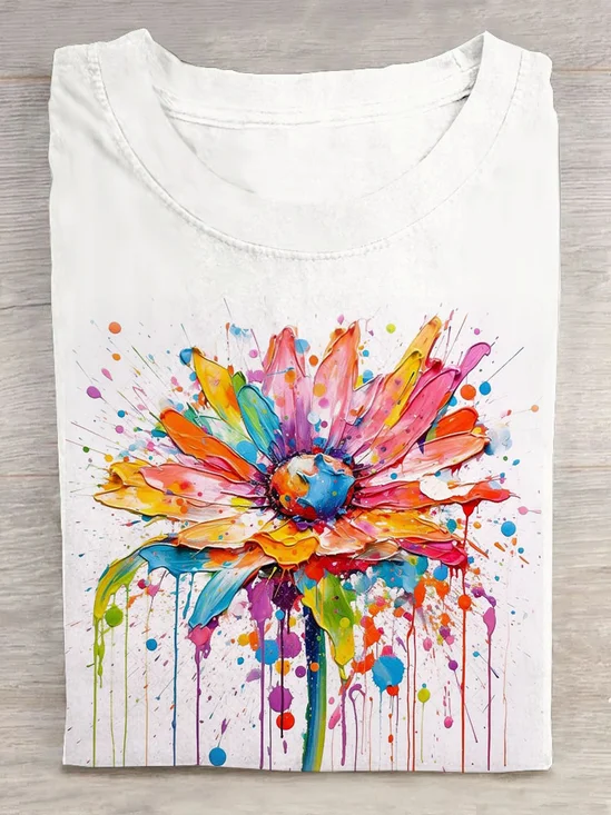 Floral Casual T-Shirt