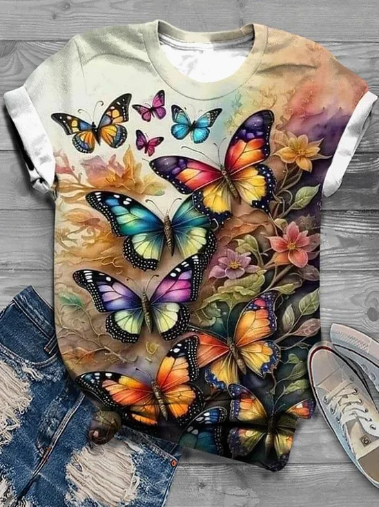 Loose Butterfly Casual T-Shirt