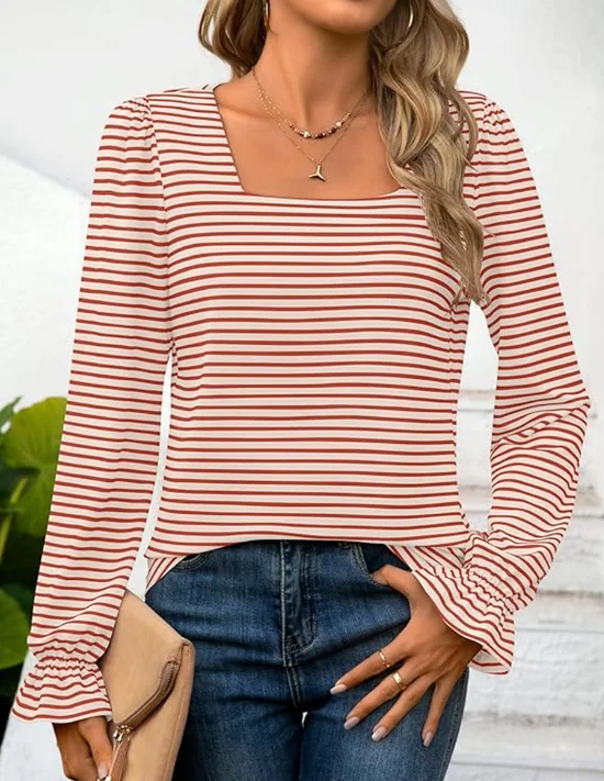 Casual Loose Blouse With No