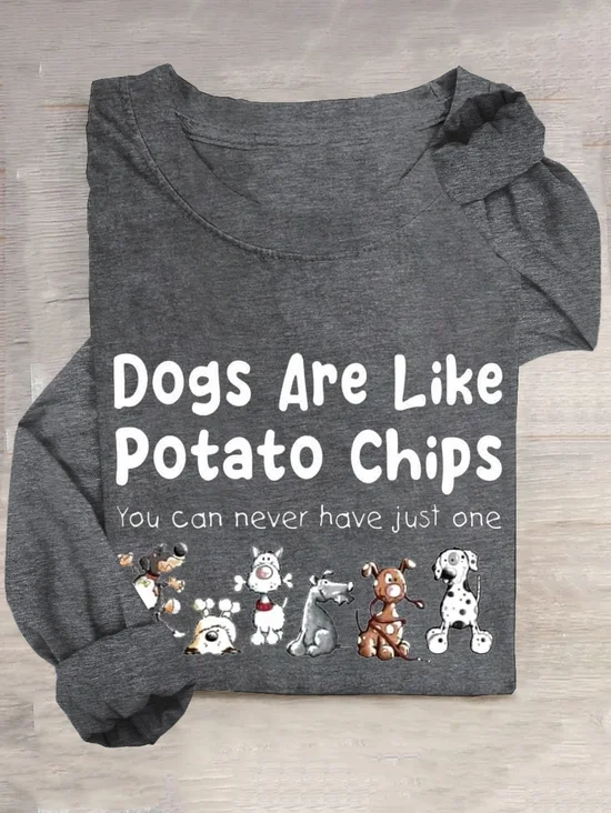 Cotton-Blend Dog Casual T-Shirt