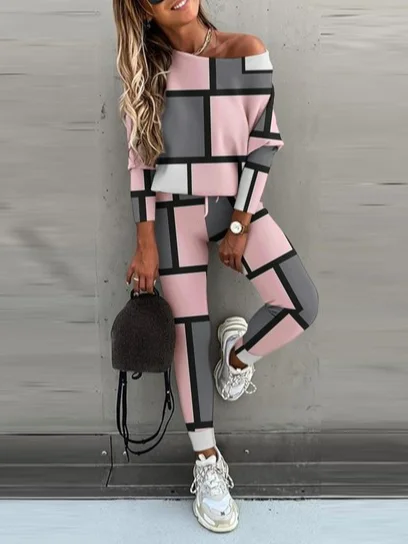 Loose Knitted Casual Two-Piece Set