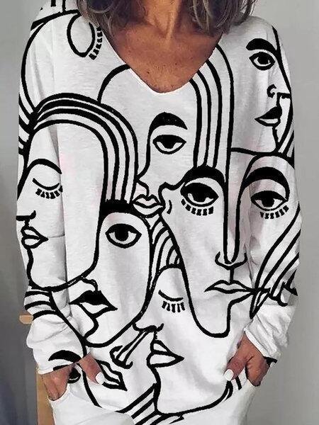Zipper Loose Casual T-Shirt