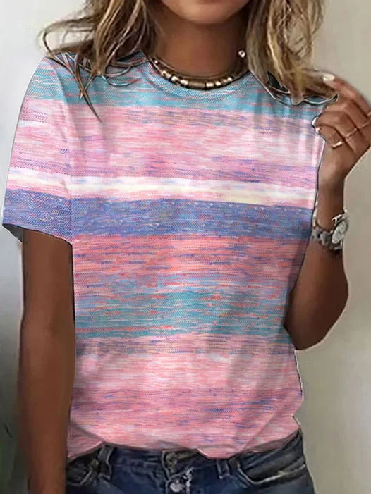 Ombre Regular Fit Casual T-Shirt