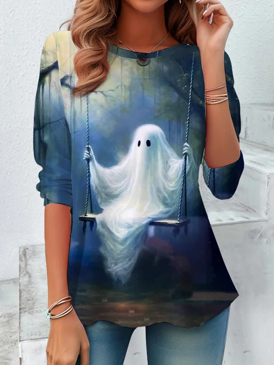 Halloween Design Casual T-Shirt