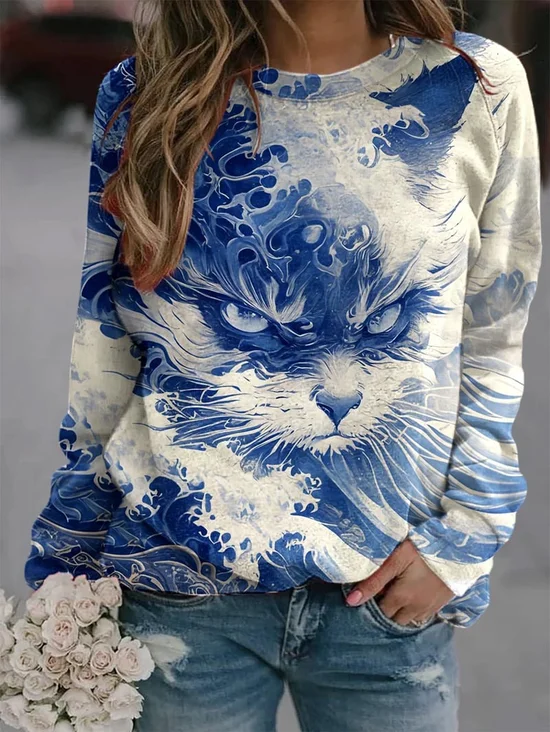 Women's Printed Sweatshirt