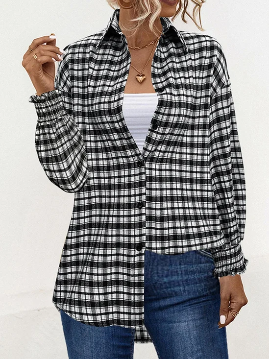 Plaid Loose Casual Shirt