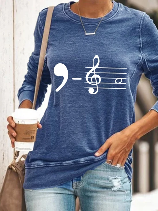 Comma La Kamala Harris 2024 Music Teacher Elections Casual Sweatshirt