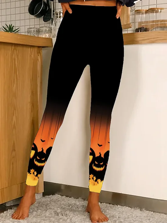 Halloween Tight Casual Jersey Leggings