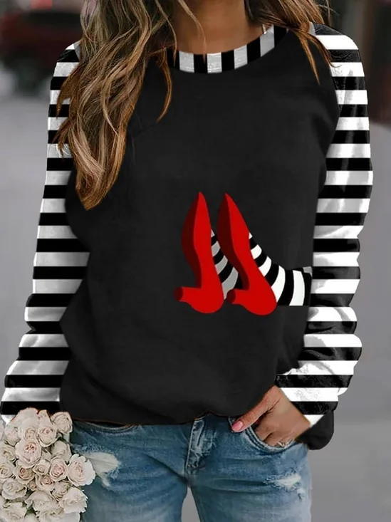 Women'S Halloween Printed Sweatshirt