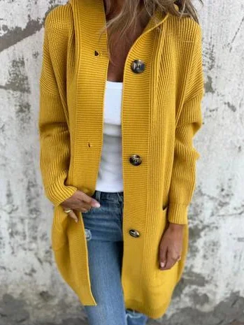 Casual Yarn/Wool Yarn Cardigan