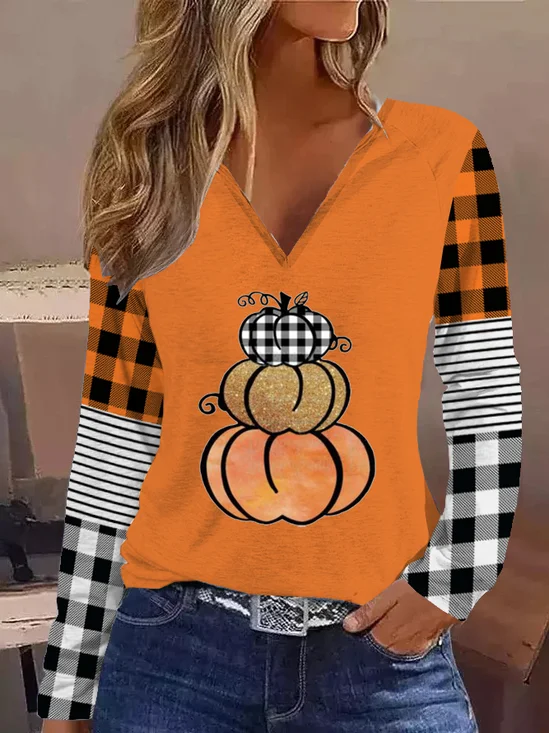 Regular Fit Halloween Jersey Casual T-Shirt