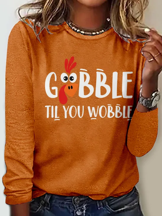 Loose Text Letters Casual T-Shirt