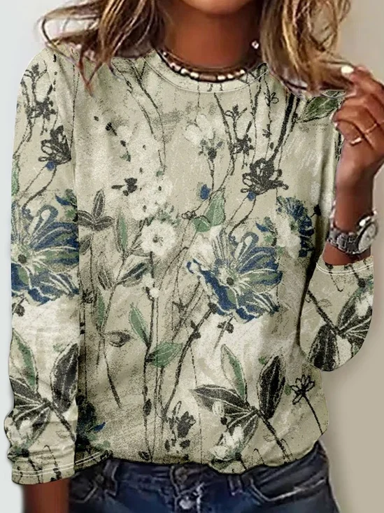 Floral Casual T-Shirt