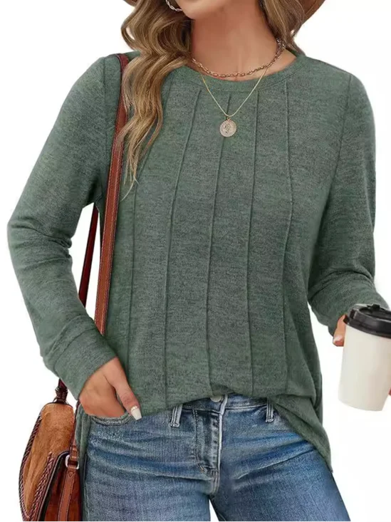 Asymmetrical Casual Buckle Jersey T-Shirt