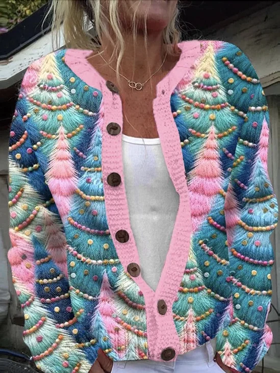 Casual Floral Cardigan