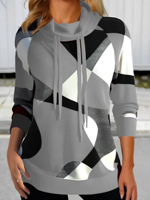 Loose Casual Zipper Sweatshirt