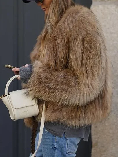Casual Plain Leather & Faux Leather