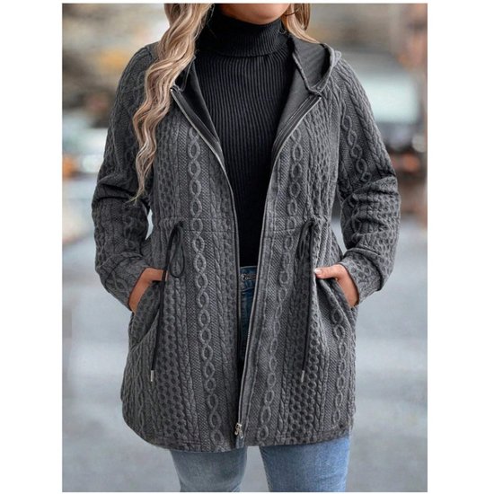 Casual Hoodie Loose Plain Jacket