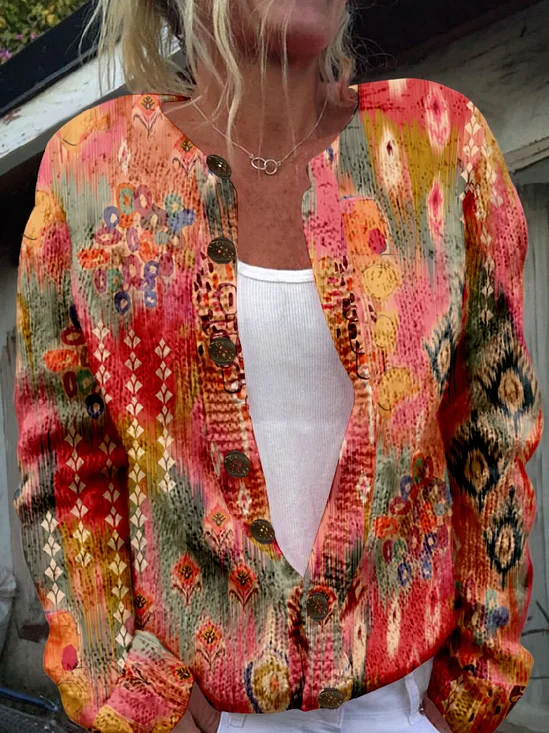 Casual Ethnic Loose Jacket