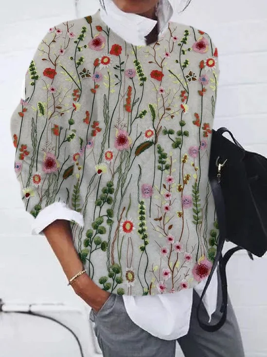 Loose Casual Zipper Sweatshirt