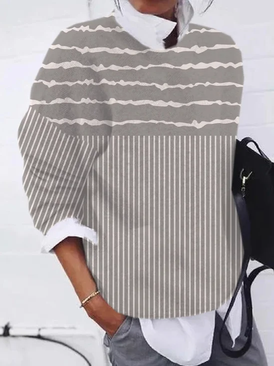 Casual Loose Zipper Sweatshirt