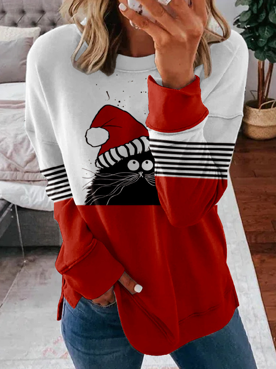 Casual Zipper Loose Sweatshirt