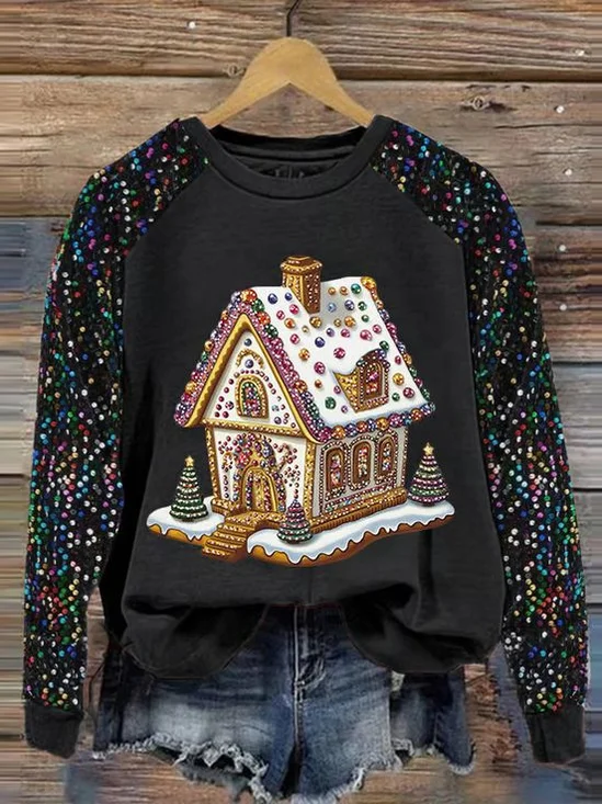 Casual Loose Crew Neck Sweatshirt