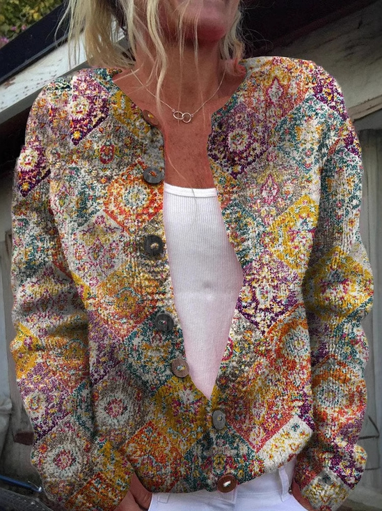 Floral Loose Casual Jacket