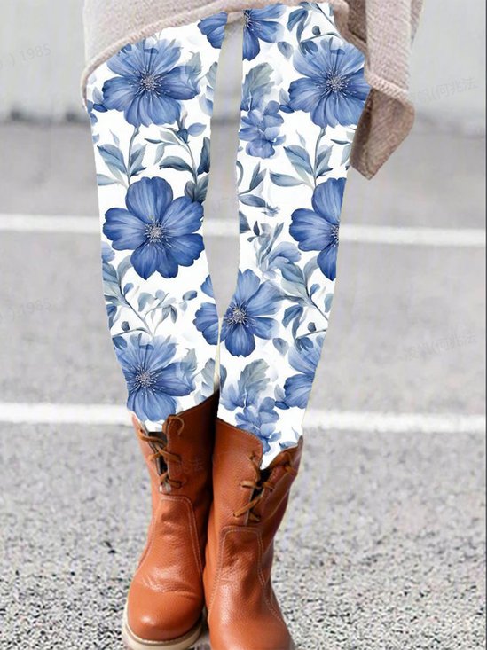 Floral Print Leggings