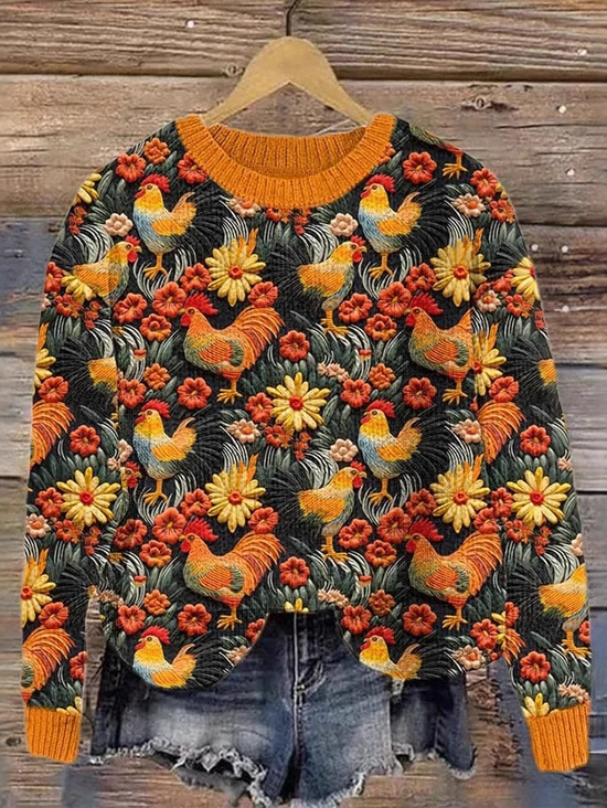 Turkey Casual Crew Neck Sweatshirt