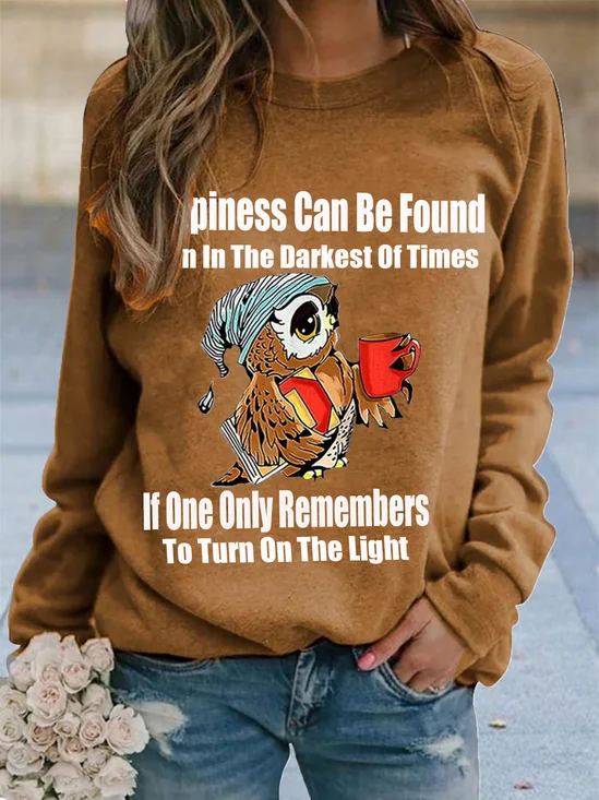 Casual Crew Neck Sweatshirt