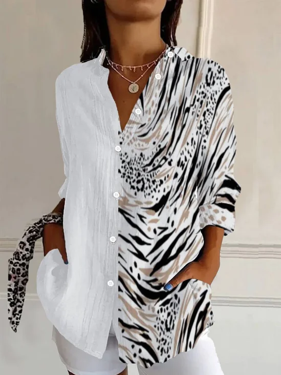 Leopard Print Long Sleeve Shirt